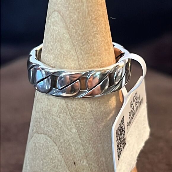 Interlocking G Gucci Ring in 925 Sterling Silver size Italy 14 USA 6 - Picture 4 of 10